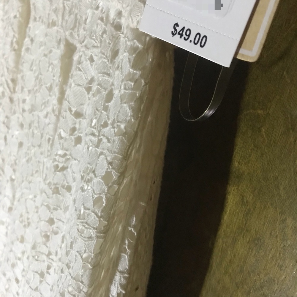 NWOT Copper Key Off-White Lace V-Neck Dress - Picture 2 of 3